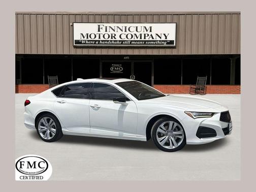 Platinum White Pearl 2022 Acura TLX Technology