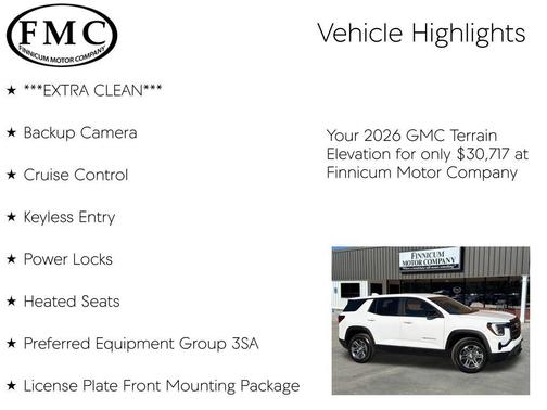2026 GMC Terrain FWD Elevation