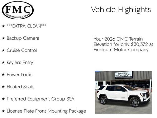 2026 GMC Terrain FWD Elevation