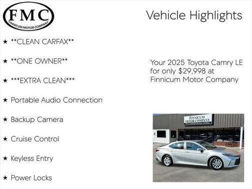 2025 Toyota Camry LE