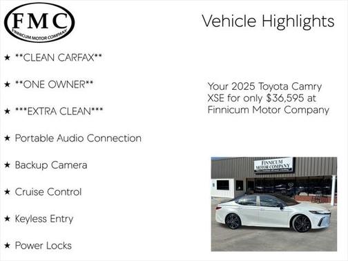 2025 Toyota Camry XSE