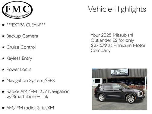 2025 Mitsubishi Outlander ES 2.5 2WD