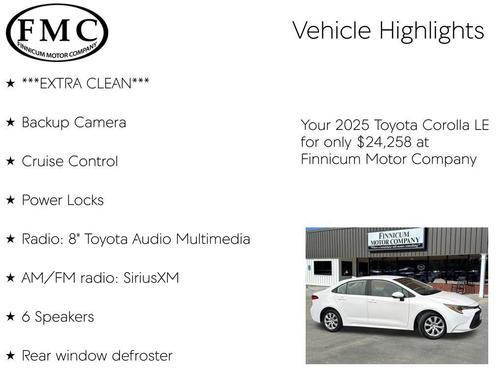 2025 Toyota Corolla LE