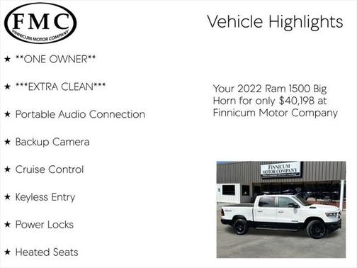 2022 RAM 1500 Big Horn/Lone Star