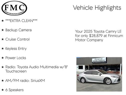 2025 Toyota Camry LE