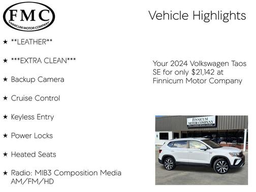 2024 Volkswagen Taos 1.5T SE