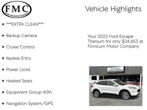 2022 Ford Escape Titanium