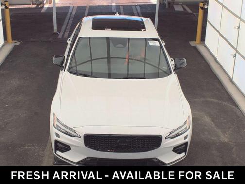 Crystal White Metallic 2024 Volvo S60 B5 Plus Black Edition