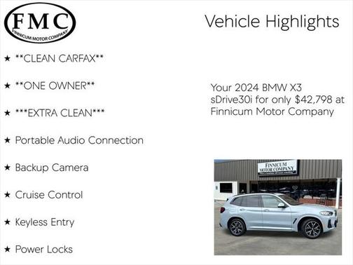 2024 BMW X3 sDrive30i