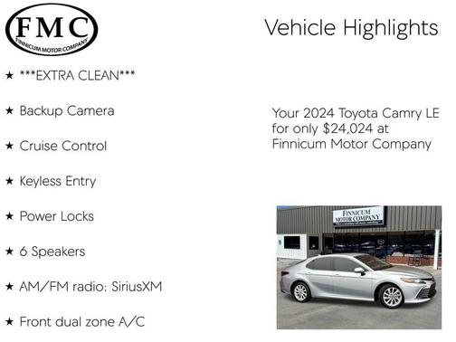 2024 Toyota Camry LE