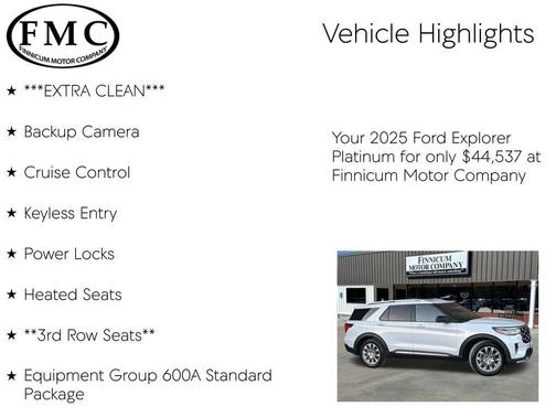2025 Ford Explorer Platinum