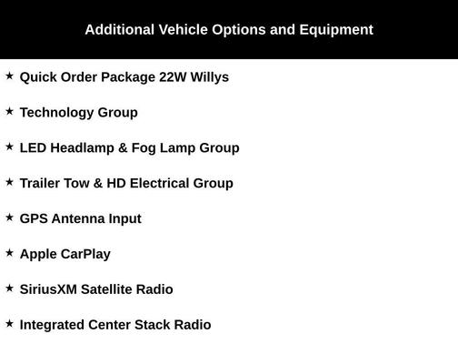 2021 Jeep Wrangler Willys
