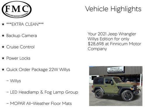 2021 Jeep Wrangler Willys