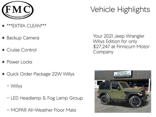 2021 Jeep Wrangler Willys