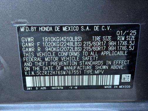 2025 Honda HR-V EX-L