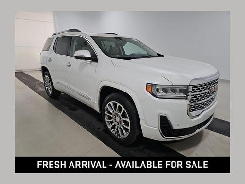 White Frost Tricoat 2023 GMC Acadia Denali