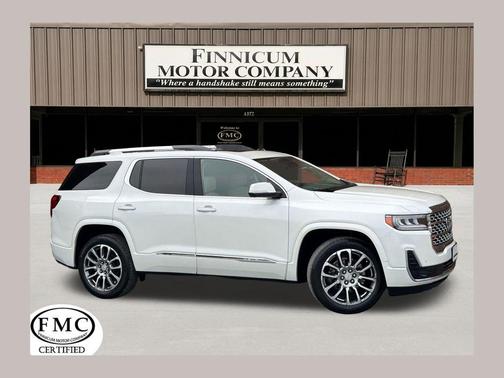 White Frost Tricoat 2023 GMC Acadia Denali