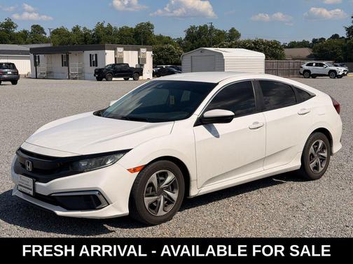 Platinum White Pearl 2020 Honda Civic LX
