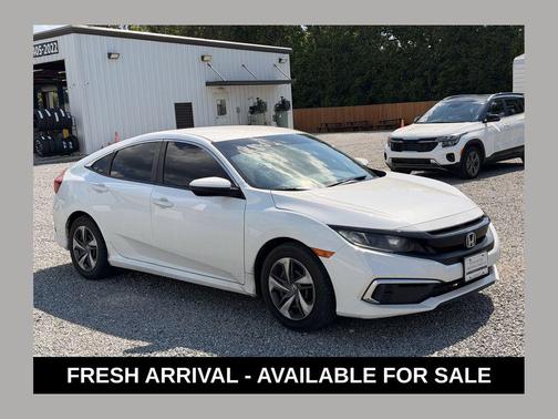 Platinum White Pearl 2020 Honda Civic LX