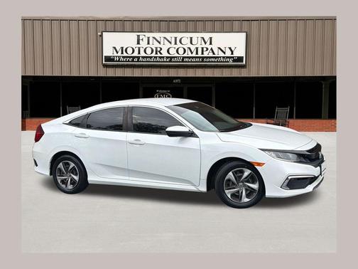 Platinum White Pearl 2020 Honda Civic LX