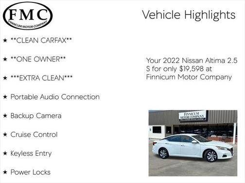 2022 Nissan Altima S FWD