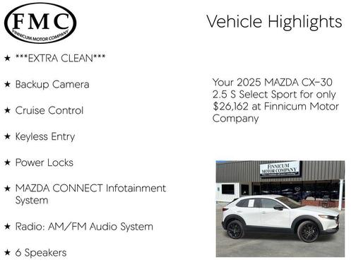 2025 Mazda CX-30 2.5 S Select Sport