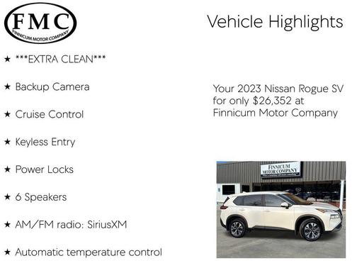 2023 Nissan Rogue SV