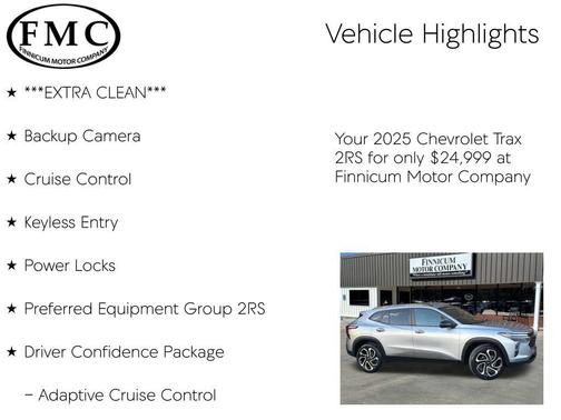 2025 Chevrolet Trax FWD 2RS