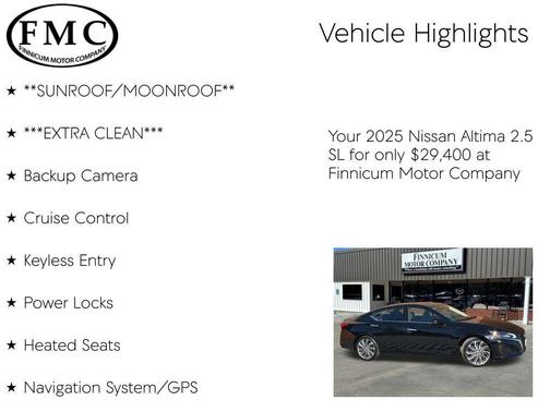 2025 Nissan Altima 2.5 SL