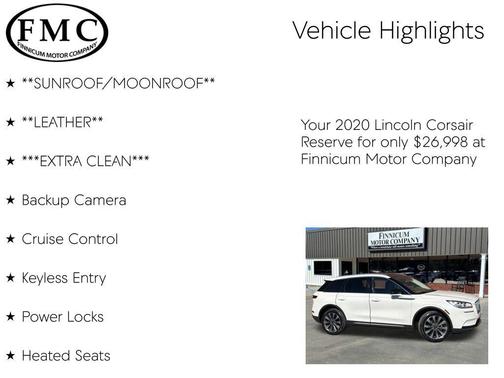 2020 Lincoln Corsair Reserve