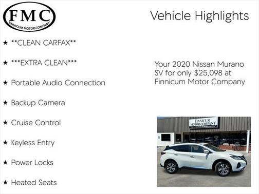 2020 Nissan Murano SV Intelligent AWD
