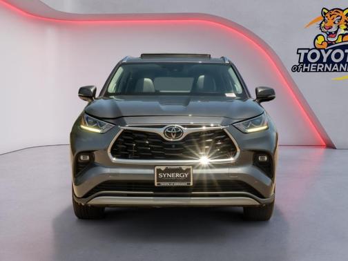 Magnetic Gray Metallic 2023 Toyota Highlander Platinum
