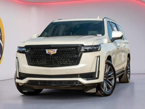 Crystal White Tricoat 2022 Cadillac Escalade ESV Sport Platinum