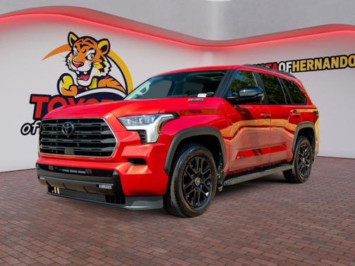 Supersonic Red 2024 Toyota Sequoia Limited
