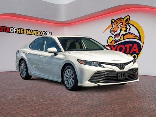 Super White 2019 Toyota Camry LE