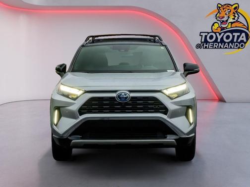 Silver Sky Metallic/Midnight Black Metallic 2024 Toyota RAV4 Hybrid SE
