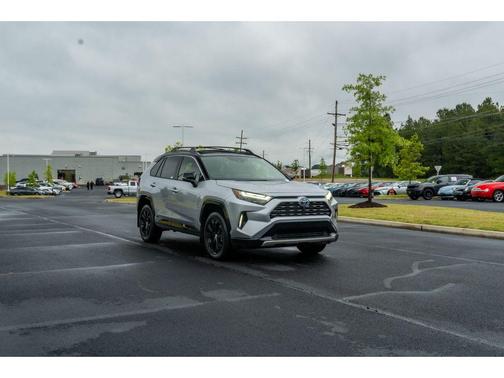 Silver Sky Metallic/Midnight Black Metallic 2024 Toyota RAV4 Hybrid SE