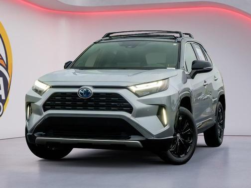 Silver Sky Metallic/Midnight Black Metallic 2024 Toyota RAV4 Hybrid SE