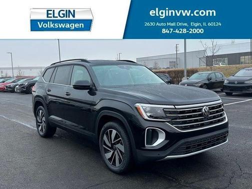 Deep Black Pearl Effect 2026 Volkswagen Atlas 2.0T SE W/TECHNOLOGY