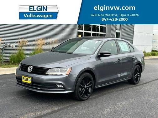 Platinum Gray Metallic w/ Black Roof 2018 Volkswagen Jetta 1.8T SE Sport