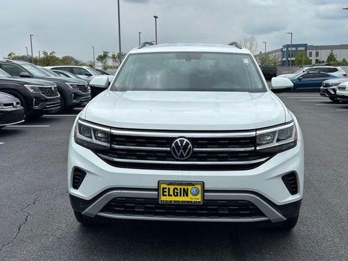 Pure White 2021 Volkswagen Atlas 3.6 V6 SE w/ Technology