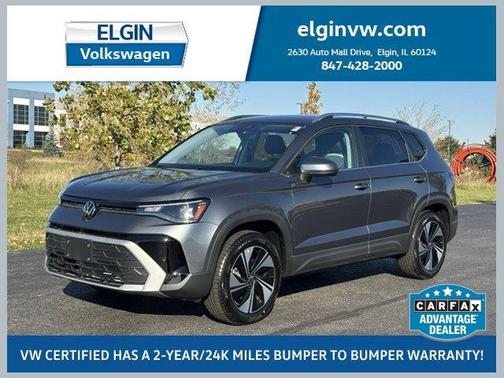 Platinum Gray Metallic 2025 Volkswagen Taos 1.5T SE