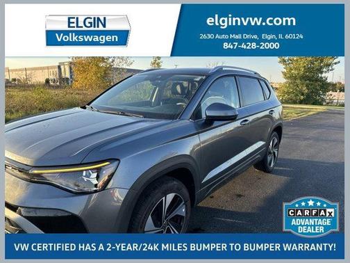 Platinum Gray Metallic 2025 Volkswagen Taos 1.5T SE