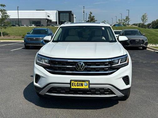 Pure White 2021 Volkswagen Atlas 3.6 V6 SEL