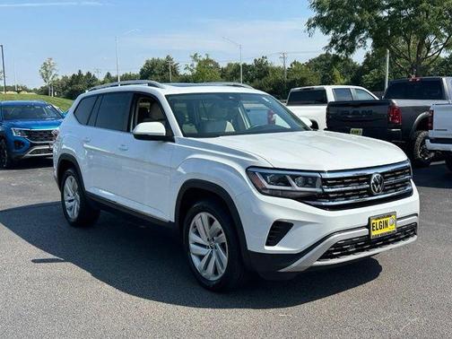 Pure White 2021 Volkswagen Atlas 3.6 V6 SEL