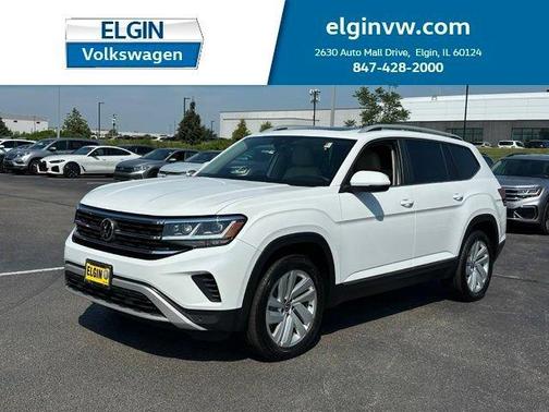 Pure White 2021 Volkswagen Atlas 3.6 V6 SEL