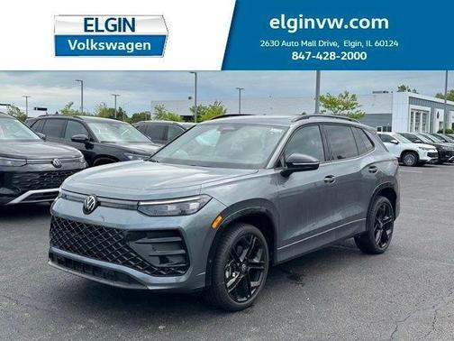 Platinum Gray Metallic 2026 Volkswagen Tiguan 2.0T SE R-Line Black