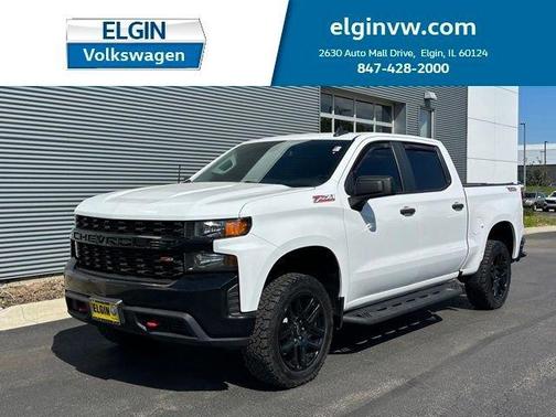 Summit White 2021 Chevrolet Silverado 1500 Custom Trail Boss
