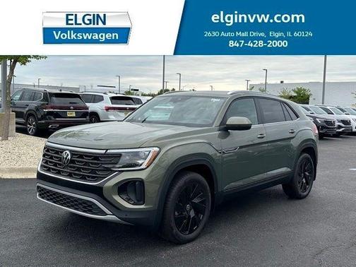 Avocado Green Pearl 2026 Volkswagen Atlas Cross Sport 2.0T SE W/TECHNOLOGY