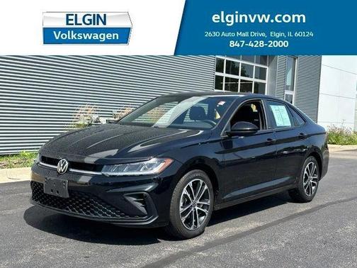 Deep Black Pearl Effect 2025 Volkswagen Jetta 1.5T Sport